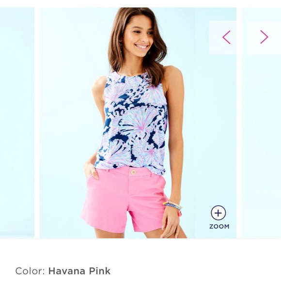 Lilly Pulitzer Callahan Stretch Shorts 0 - Picture 1 of 7